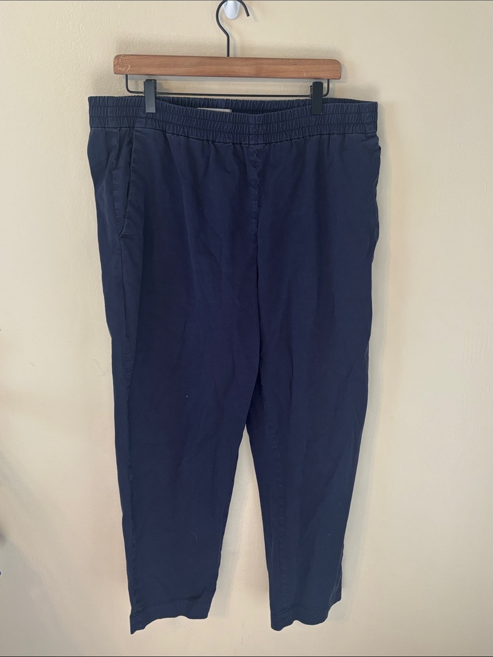 Everlane Cotton Straight Leg Pull On Style Pants